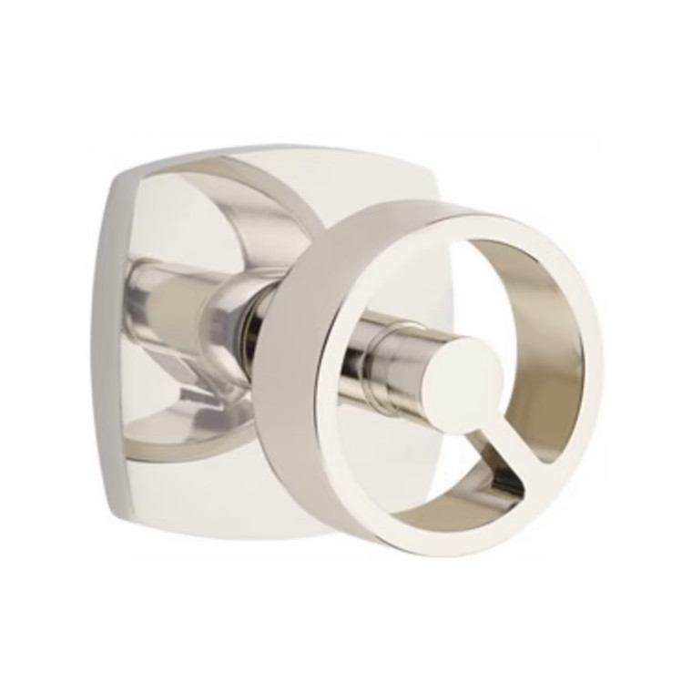 Customizable Emtek Studio Brass Spoke Knob With Choice Backset