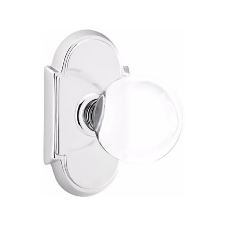 Customizable Emtek Bristol Glass Knob With Choice Backset