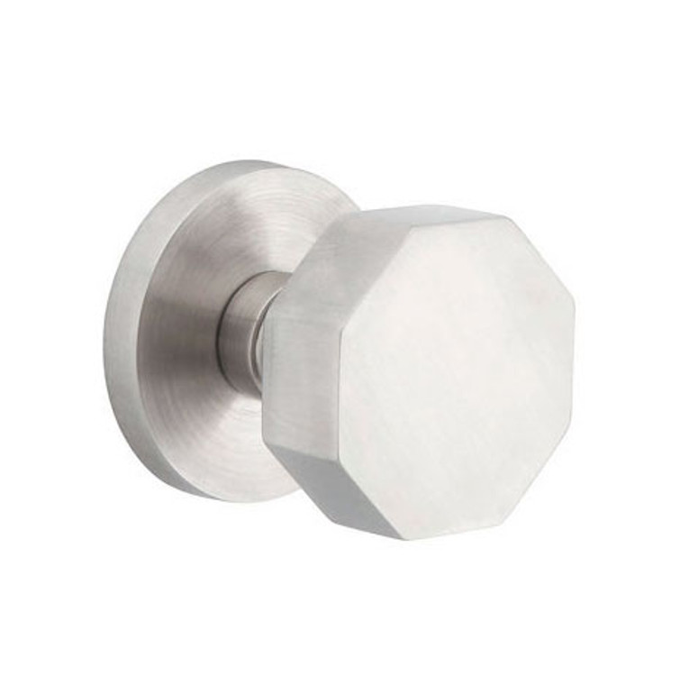 Customizable Emtek Stainless Steel Octagon Knob With Choice Backset