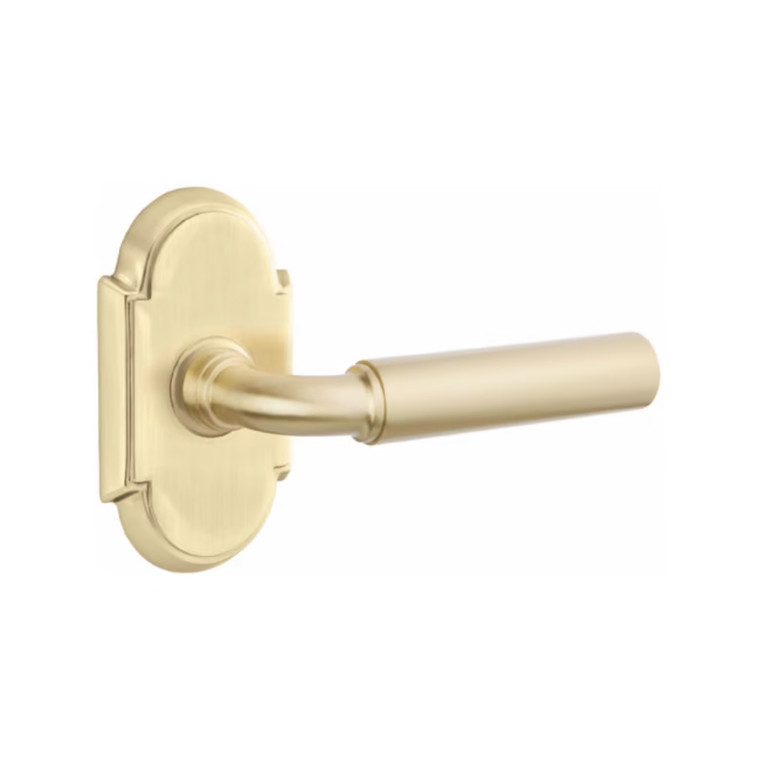 Customizable Emtek Classic Brass Manning Lever With Choice Backset