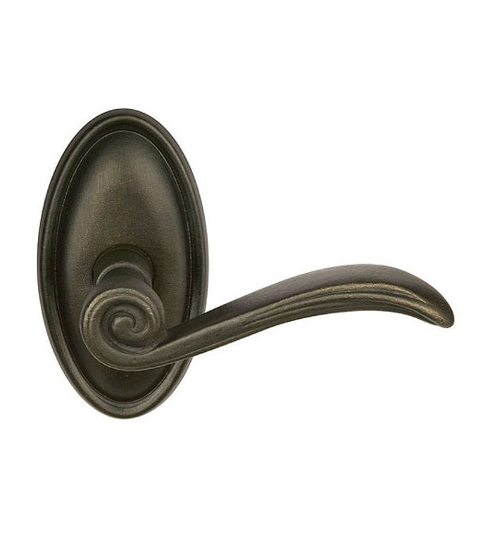 Customizable Emtek Lost Wax Cast Bronze Medici Lever With Choice Backset