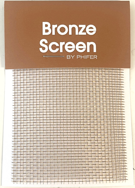 Bronze Copper Insect Screen Sample