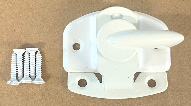 White Painted Steel Draw Tight Sash Lock