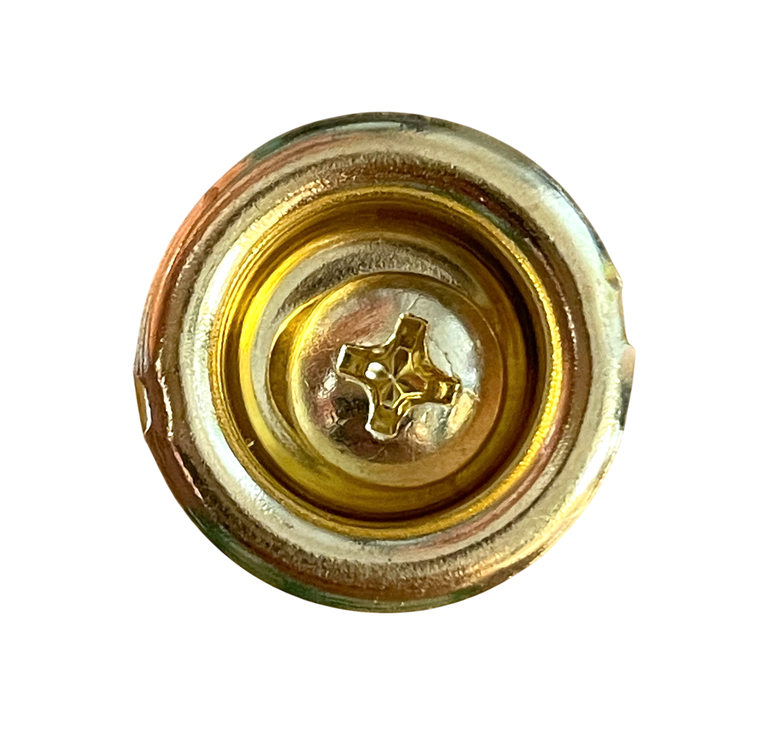 Window Bead Screw Unlacquered Solid Brass Stop Bead Adjuster With Plated Steel Screw