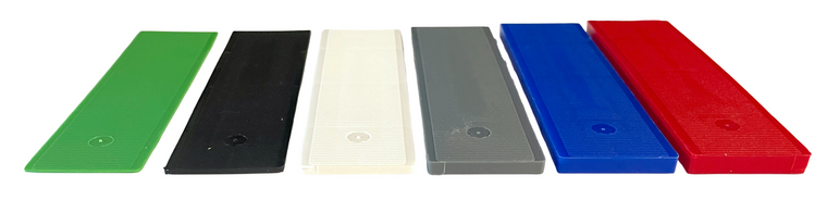 Assorted Flat Hard Plastic Shims 3-15/16" x 1-3/32", 60 Pack