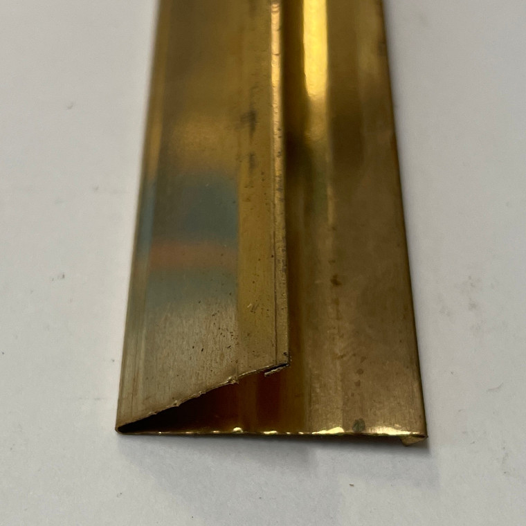 7/8" Wide V-Shaped Spring Bronze Weatherstrip