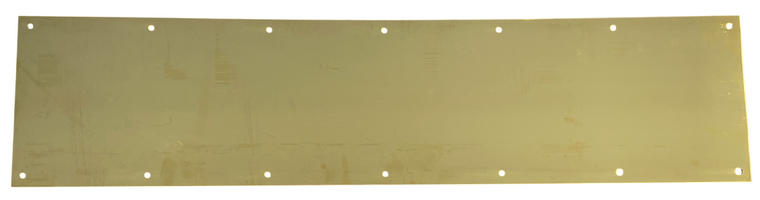 Custom-Sized Solid Polished Brass, Unlacquered Kickplate