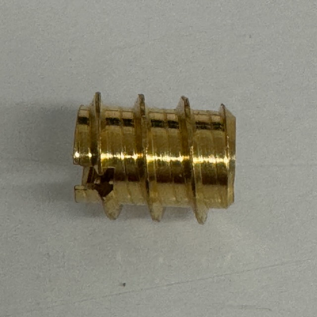 Threaded Brass Wood Insert 1/4-20