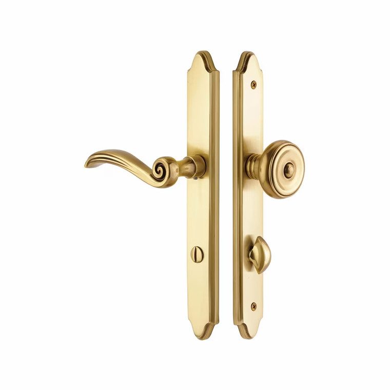 Customizable Stretto Brass Concord 1-1/2" x 11" Handle Set With 1-3/4", 2-3/8", or 2-3/4" Backset