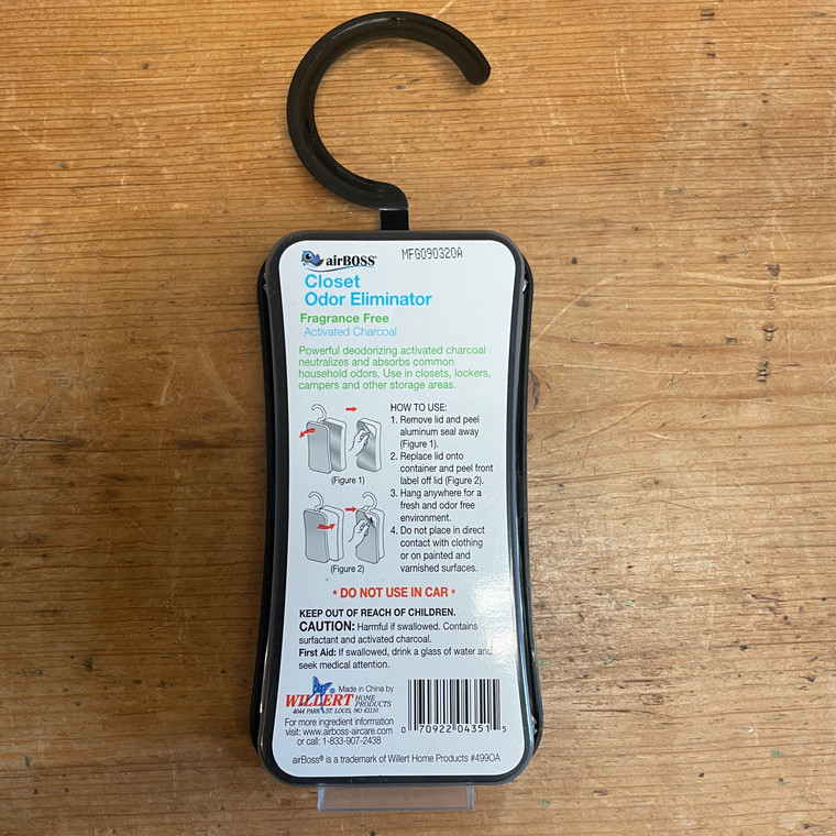 airBOSS Dry Closet Deodorizer