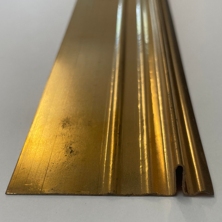 2-1/4" Wide Bronze Standard Jamb Weatherstrip for Interlocking Wood Windows