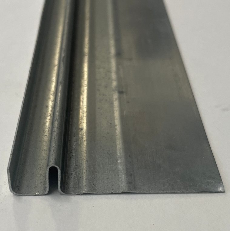 2" Wide Zinc Jamb Weatherstrip with Return Flange for Interlocking Wood Windows