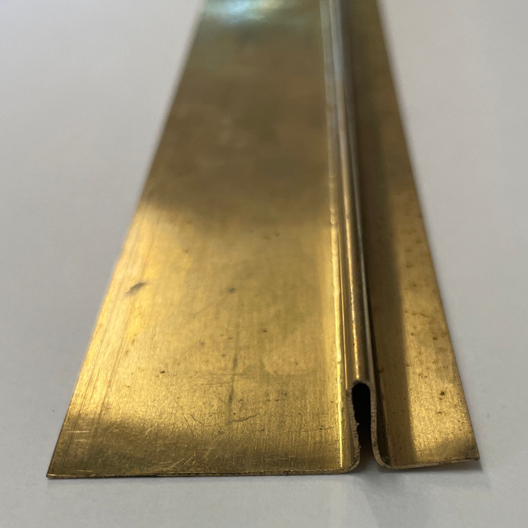 1-3/4" Wide Bronze Sill Weatherstrip for Interlocking Wood Windows