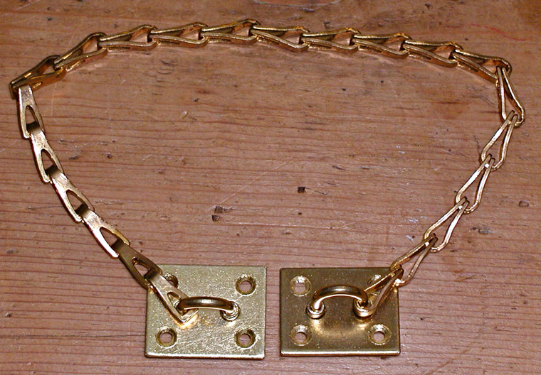 Brass Plated Steel Transom Window Chain