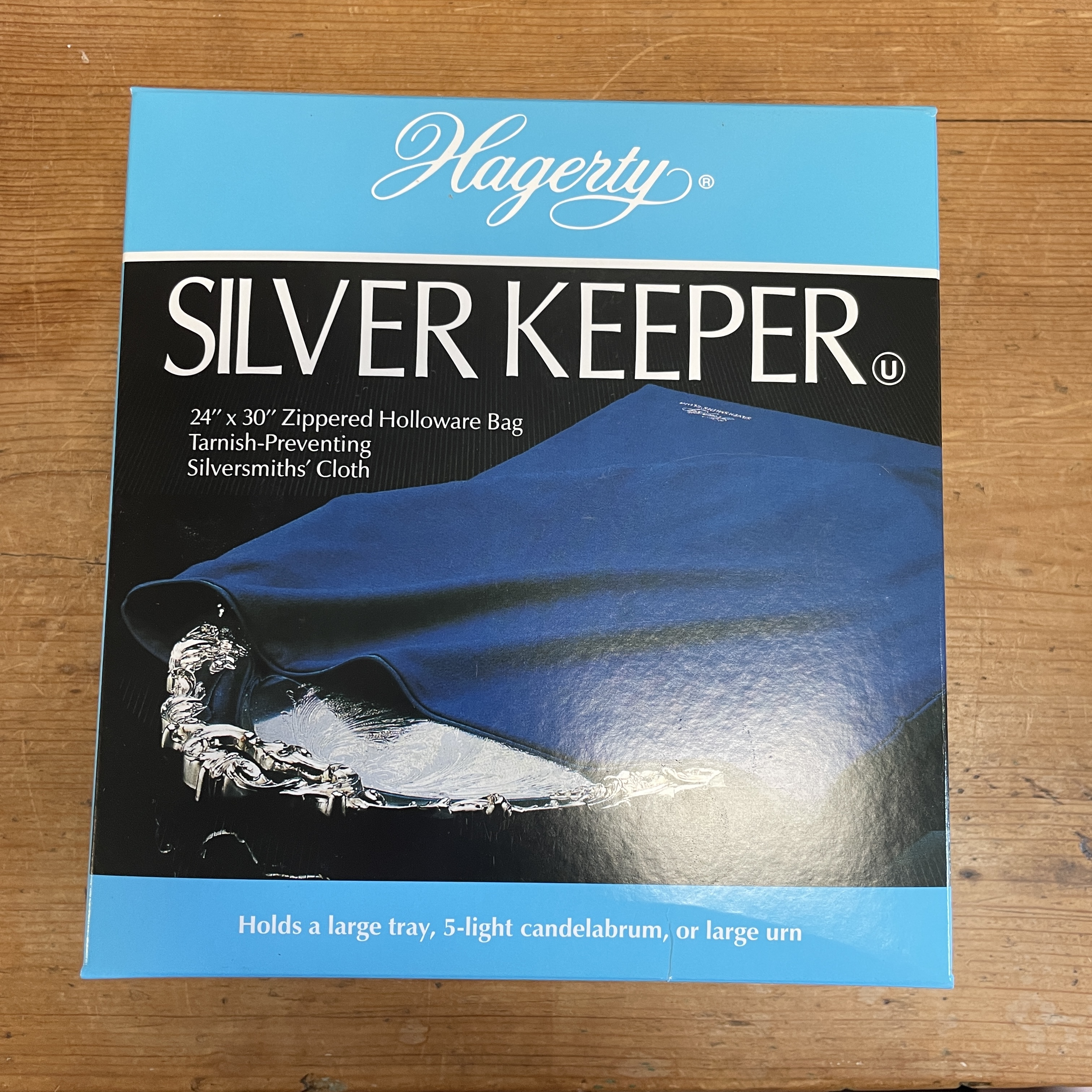 Hagerty 4 by 4 Silver And Gold Zippered Jewelry Keeper 