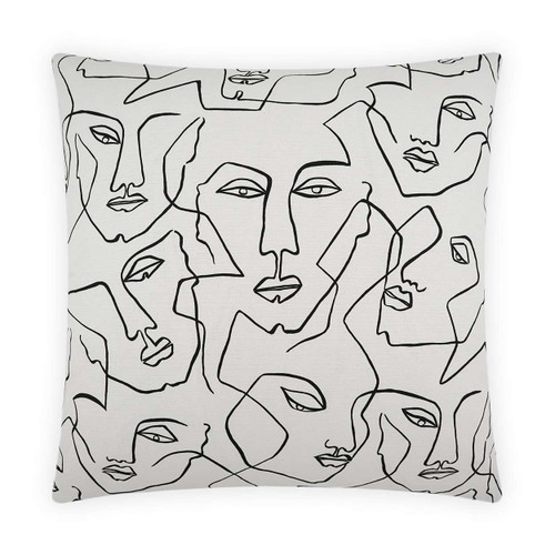 Face Up White Cushion | BeBoldFurniture