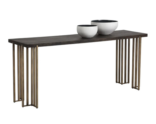 Alto Console Table - Dark Brown - Be Bold Furniture