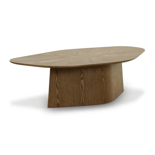 Roche Brown Ash Geometric Coffee Table | BeBoldFurniture