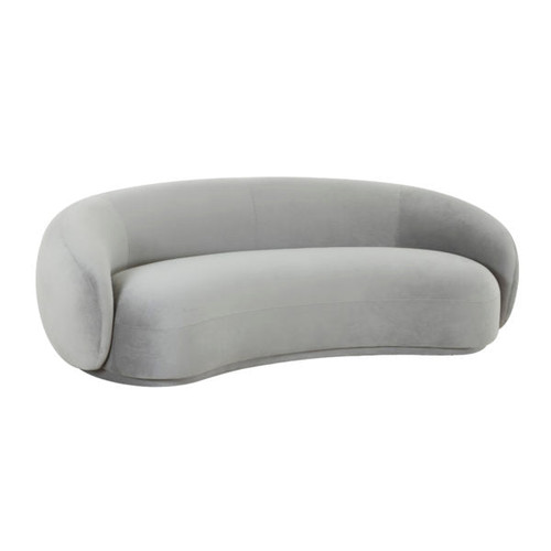Kendall Light Grey Velvet Sofa - Be Bold Furniture