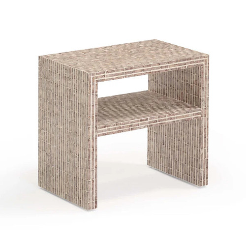 Derry Lavender Capiz Shell Nightstand | BeBoldFurniture