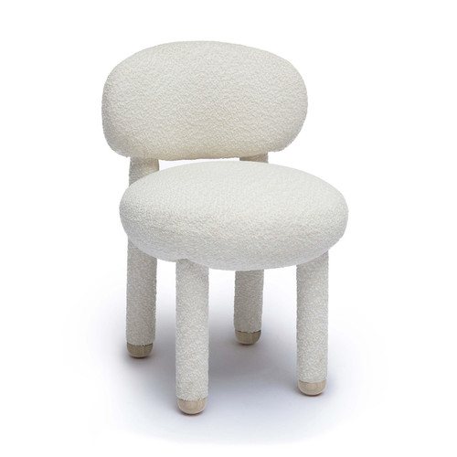 Manu Cream Performance Boucle Side Chair | BeBoldFurniture