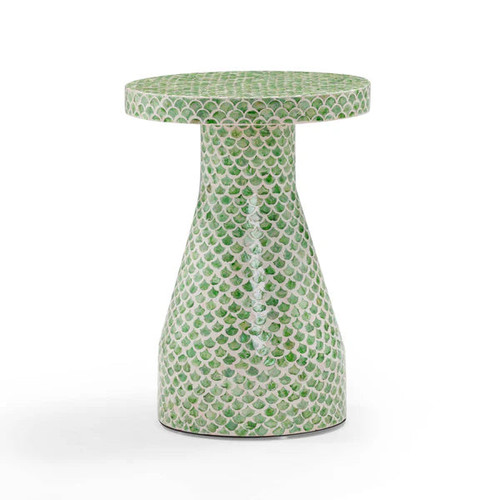 Halio Green Shell Side Table | BeBoldFurniture
