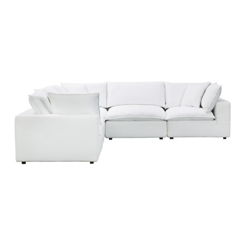 Cali Pearl Performance Fabric Modular L-Sectional | BeBoldFurniture
