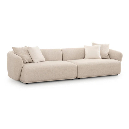 Sylvie Cream Boucle 4-Seater Sofa | BeBoldFurniture
