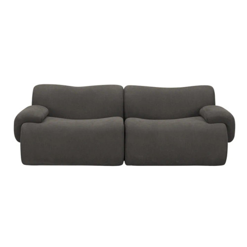 Zenith 80" Contract-Grade Upcycled Fabric Modular Loveseat