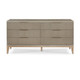 Caleb Six Drawer Dresser in Brushed Smoke