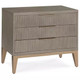 Caleb Three Drawer Nightstand in Brushed Smoke - Be Bold Furniture