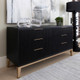 Caleb Six Drawer Dresser, Onyx Oak - Be Bold Furniture