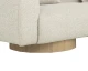 Mattis modern fabric sofa in Santa Cruz Oatmeal with rounded light oak veneer bases and a contemporary upholstered design by Be Bold Furniture.