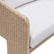 Alexa 80" Rattan Performance Fabric Outdoor Sofa