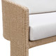 Alexa 80" Rattan Performance Fabric Outdoor Sofa