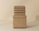 Norm Wheeled Dining Armchair Copley Latte - Be Bold Furniture