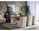 Amita Wheeled Dining Chair - Piccolo Prosecco - Be Bold Furniture