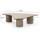 Rhema Washed Ash Nesting Coffee Table Set | BeBoldFurniture