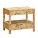 Brandyss Natural Burl Nightstand | BeBoldFurniture