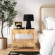 Brandyss Natural Burl Nightstand | BeBoldFurniture