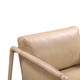 Chakka Tan Genuine Leather Accent Chair | BeBoldFurniture