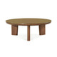 Oani Walnut and Glass Round Coffee Table | BeBoldFurniture