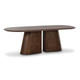 Gladyss Brown Burl Oval 87" Dining Table | BeBoldFurniture