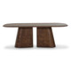 Gladyss Brown Burl Oval 87" Dining Table | BeBoldFurniture