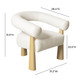 Spara Cream Performance Boucle Accent Chair | BeBoldFurniture
