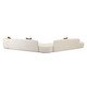 Fickle Cream Boucle 5-Piece Modular Chaise Sectional | BeBoldFurniture