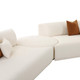 Fickle Cream Boucle 5-Piece Modular Chaise Sectional | BeBoldFurniture