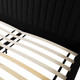 Angela Black Upcycled Linen Bed | BeBoldFurniture