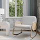 Bonney Cream Performance Fabric Rocking Chair | BeBoldFurniture