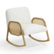 Bonney Cream Performance Fabric Rocking Chair | BeBoldFurniture